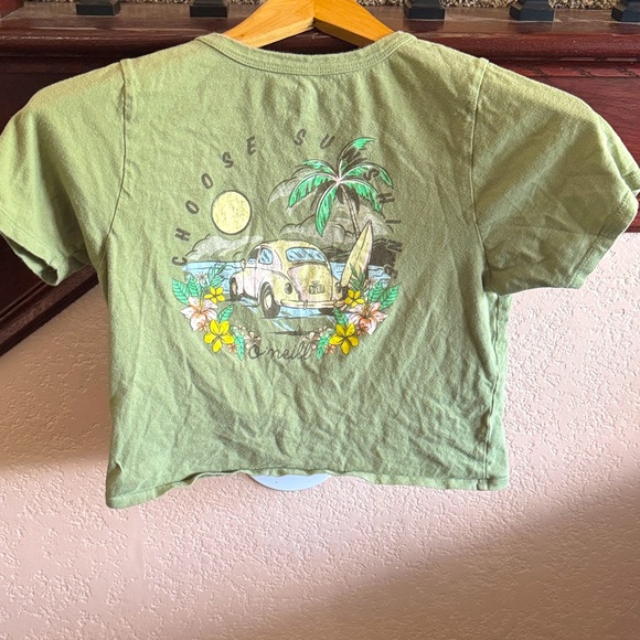 O'Neill Other - O’Neill Girls Size XL Green Graphic Kids VW Volkswagen Surf Beach T-Shirt Tee